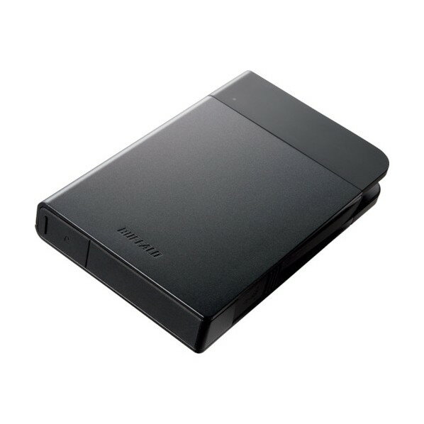 バッファロー ICカードロック解除 MILスペック耐衝撃ボディー防雨防塵 ハードウェア暗号化機能搭載 USB3.0用 ポータブルSSD 480GB ブラック SSD-PZN480U3-BK 1個