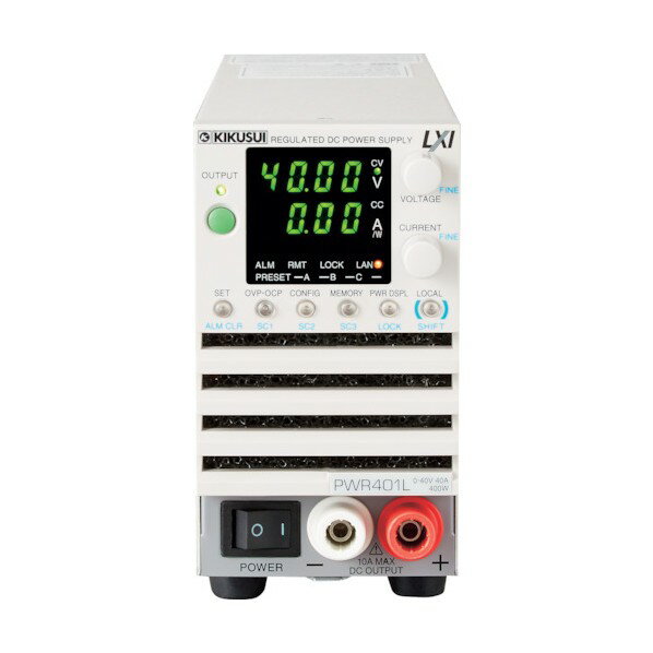 菊水電子工業 コンパクト・ワイドレンジ直流安定化電源 PWR-01シリーズ PWR401L 1点