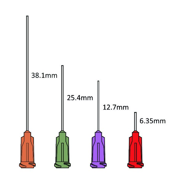 OK International Techcon TEニードル 20ゲージ ピンク 0.5インチ TE720050PK 50本
