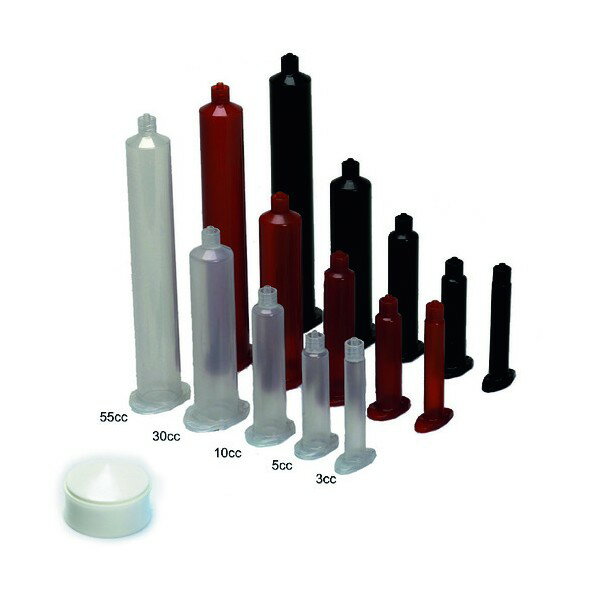 OK International 茶色シリンジ&ピストンセット 55cc (各50個入) 7550LL1DWPK 1点