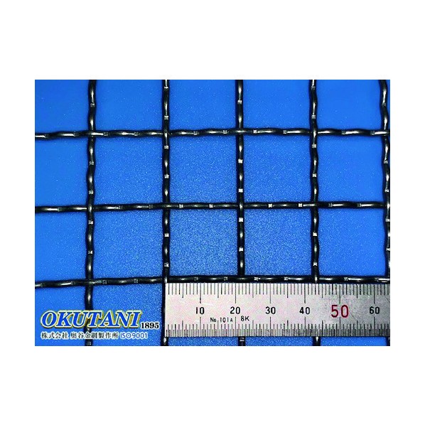 奥谷金網製作所 亜鉛メッキ鉄線クリンプ織金網 2.0パイ×20mm目 910幅 CR-G-2.0-20-910 1点