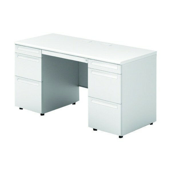 プラス 669701)US 両袖机 US-NS146D-33 WS/W4 1点