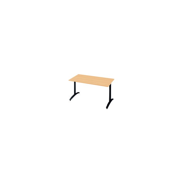 ※法人専用品※プラス 677556)ロンナ 会議テーブル NN-1207TAR WM/BK 1点