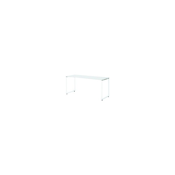 プラス 632133)SQ デスク(配線口無) SQ-166H W4/W4 1点