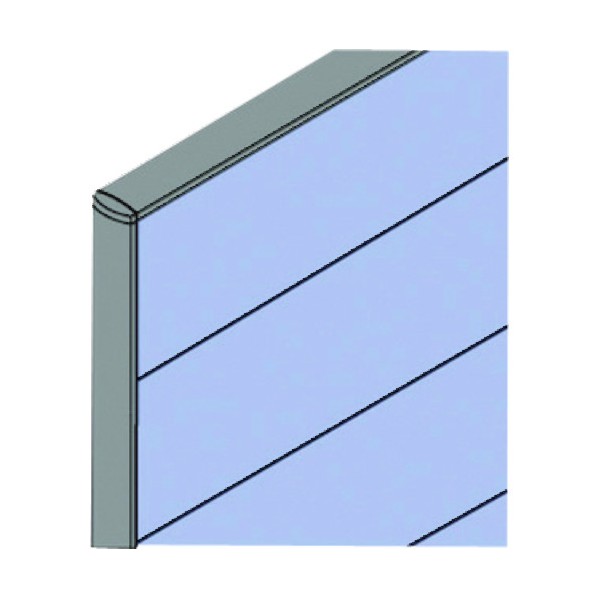 プラス 625211)LFパネル パネルエンド用カバー LF-19E DGY 1点
