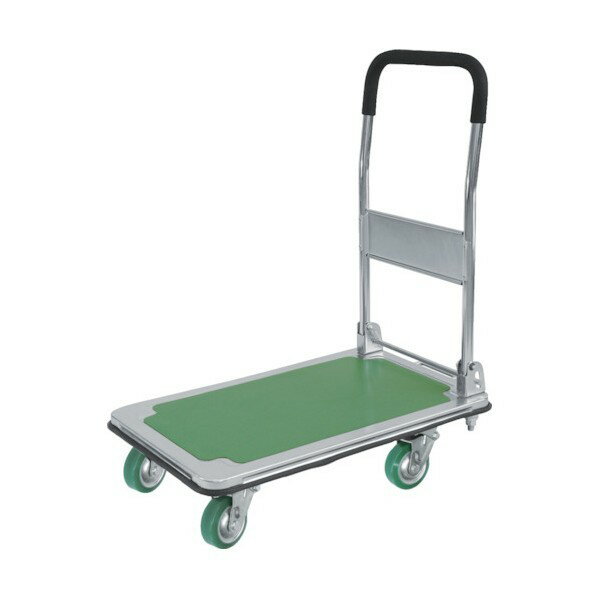 シシク 運搬台車 スチール製鋼板補強ボディ 緩衝スプリングキャスタ ウレタン車輪付 DSA-SA100UW 1点