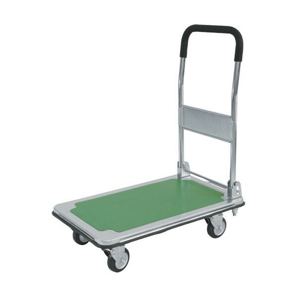 シシク 運搬台車 スチール製鋼板補強ボディ 緩衝スプリングキャスタ ゴム車輪付 DSA-SA100W 1点