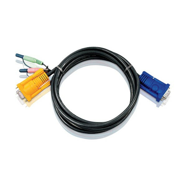 ATEN 1.8m ビデオKVMケーブル(オーディオコネクター付属) 2L-5202A-1 1点