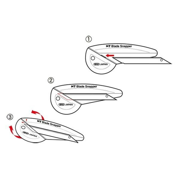 NTカッター NTカッター刃折具 小型刃カッター（S型） BDS-100P 1枚