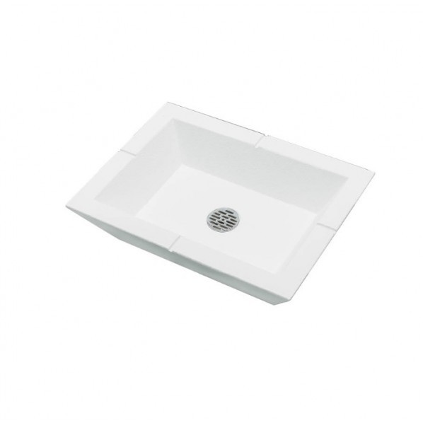 オンリーワンクラブ プラットパン レクタングル 50cm ホワイト GM3-PTL-W 1個