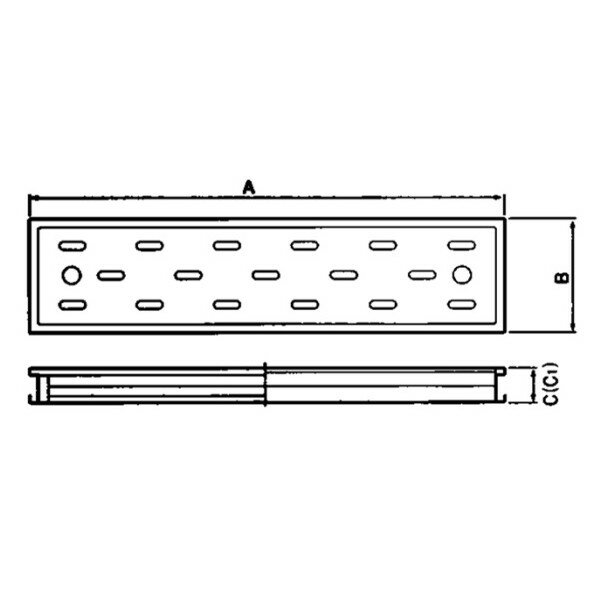※法人専用品※東洋アルチタイト産業 枠付き排水目皿 浅型 FM10-80 1点