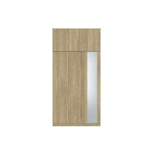 玄関収納 Cデザイン D-11型 H17トール（3枚扉） 通し引手（取手レス）フロート施工タイプ 間口1,150mm オークライト 1セット
