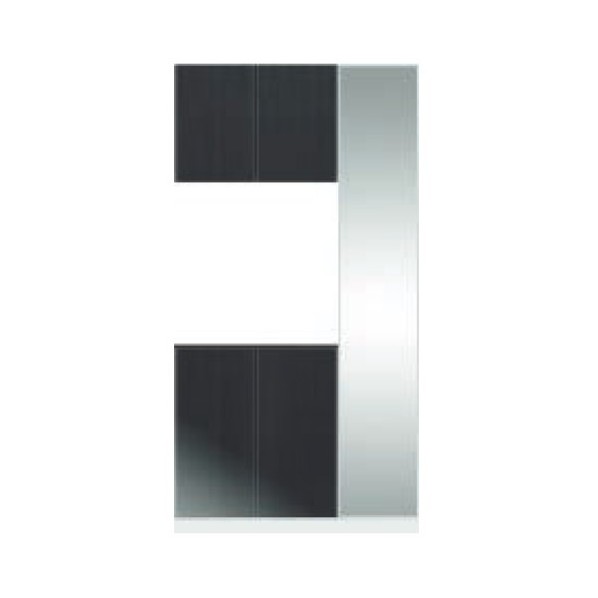 玄関収納 ルシーボ G-K1型 H22コの字（3枚扉） 間口1,200mm 鏡面柄リッチブラック 1セット