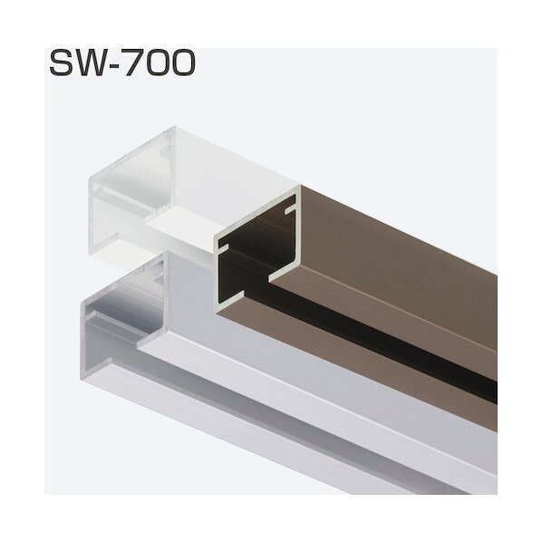 ※法人専用品※アトムリビンテック SW-700 上部レール ツバなし 2000mm シルバー 072...
