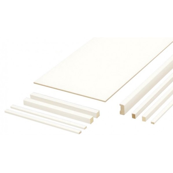 南海プライウッド 棚収納パーツ 枕棚セット レギュラーシリーズ 幅1810×奥行450mm シェルホワイト MLW6..