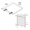 南海プライウッド ブックシェルフ収納 フィクサス 開戸 高さ412×奥行406×厚さ15mm ブラックウォールナット FXHD-W04H412-BJ 1セット(3)