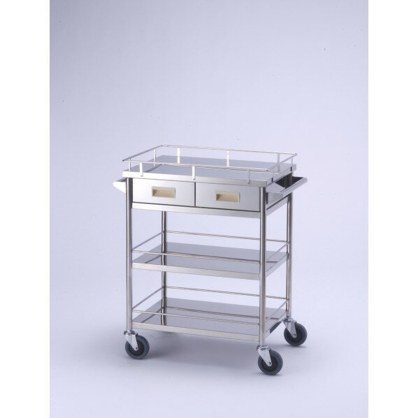 サカエ 回診車カート 埋込取手イエロー SKE2123AM-Y 1台【2506DFD_5】