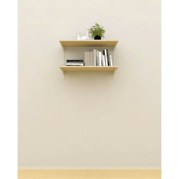 南海プライウッド 飾り棚・物入・パントリー 棚板 2段 3尺 グレインランバー 奥行300mm ブラウンウォー..