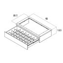 南海プライウッド 収納材 ギャラリーケース 奥行590mm×幅800mm アッシュウォールナット N3GC-D6W08-AJ 1セット(3)