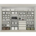 南海プライウッド キッチンパネル収納 フリモ 12尺 シェルホワイト AC001514LW 1セット(3)