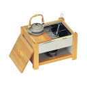 アズワン 白木 湯豆腐セット(固型燃料用)CW-403 3293000 63-7204-52 1点(4)