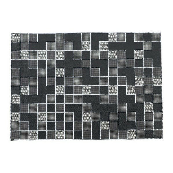 アズワン プレイスマット「寄木」ブラック YO-001 4773300 63-7209-50 1点