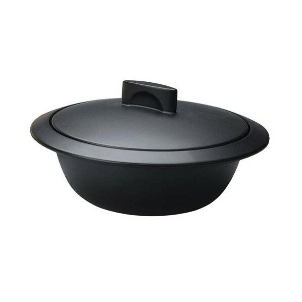 アズワン プロヴァンス IH 土鍋 6985100 ブラック 63-7203-04 1点