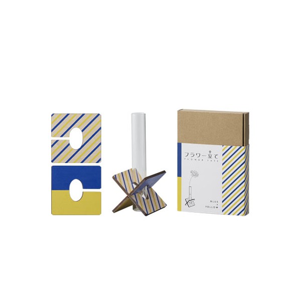 ※法人専用品※クレイ フラワー立て フ゛ルー×イエロー 991-010-603 1個
