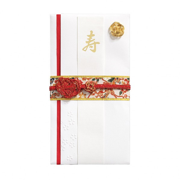 マルアイ 金封（祝儀袋）絢 95×180mm 白 626W 1枚