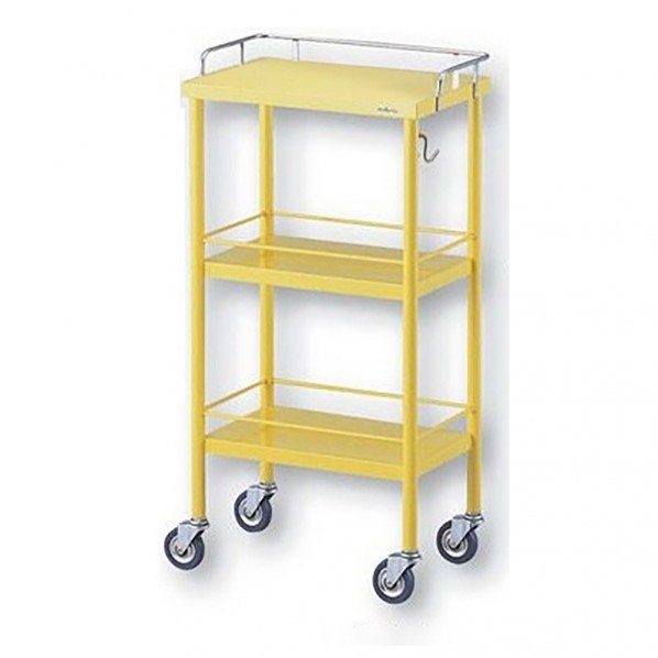 アズワン カラフルミニワゴン 450×300×850 イエロー 0-1513-04