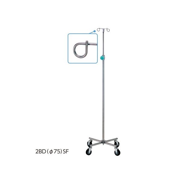 アズワン イルリガードル台(ダンパー付き) 4本脚・2本架(ショートフック) 0-5446-15