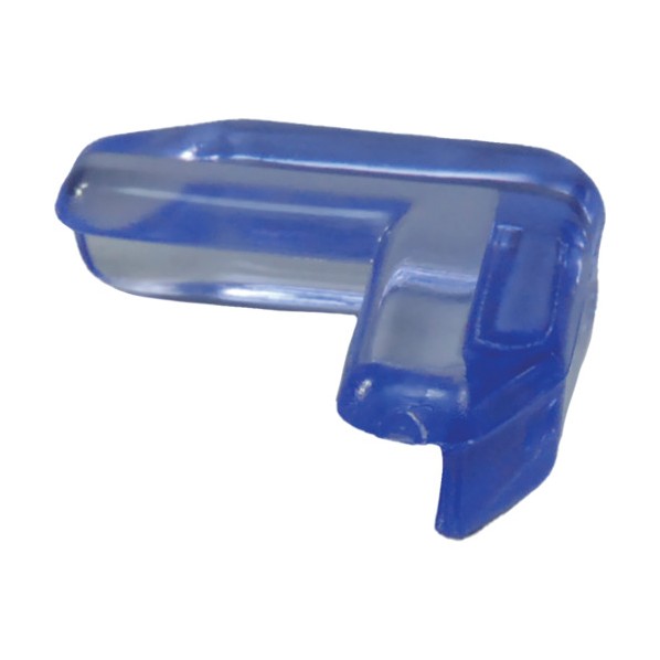 光 透明コーナーマット ガラステーブル用 41×41×14mm クリアー青 KCT-12 1点