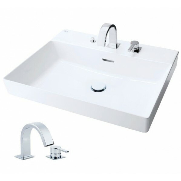 アクアセラミック シングルレバー混合水栓床排水(ボトルトラップ) 床給水 寒冷地用 650×500×100mm ピュアホワイト YL-A401JYCNQ(C)V/BW1 1点