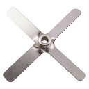 アズワン トルネード用撹拌羽根 角度付きファン(ボス付き) φ125mm 1-5505-26