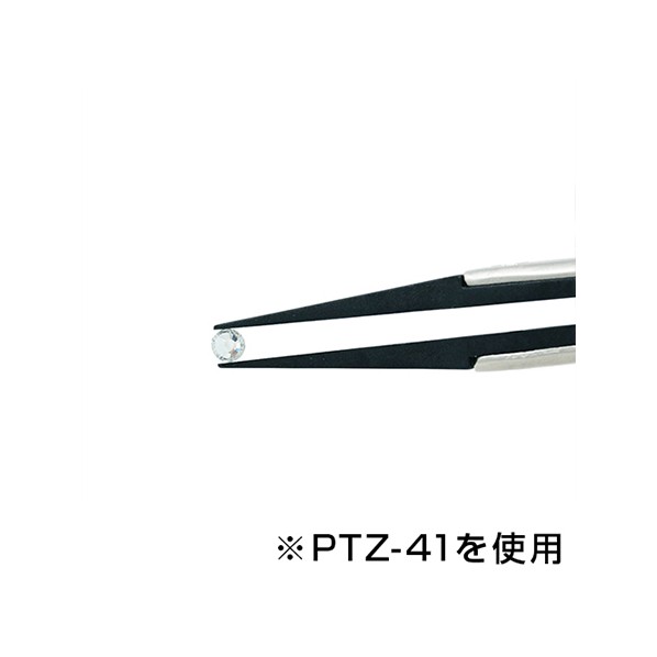 アズワン ESDピンセットPTZ-43先細曲り 1-8269-09