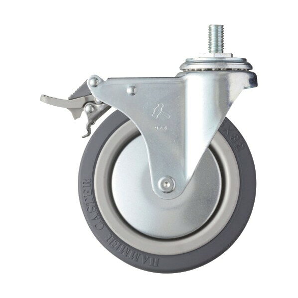 ハンマーキャスター Mシリーズねじ込み自在SP付ウレタンB車125mmM12 平戸車 415MAKUB125 1個