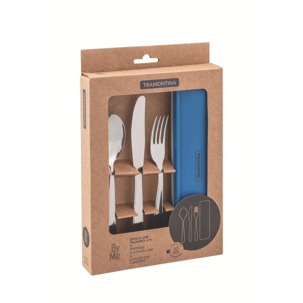 トラモンティーナ ハ゛イミーオールステンテーフ゛ルウェア3点ケース付き青 61229/000 3個