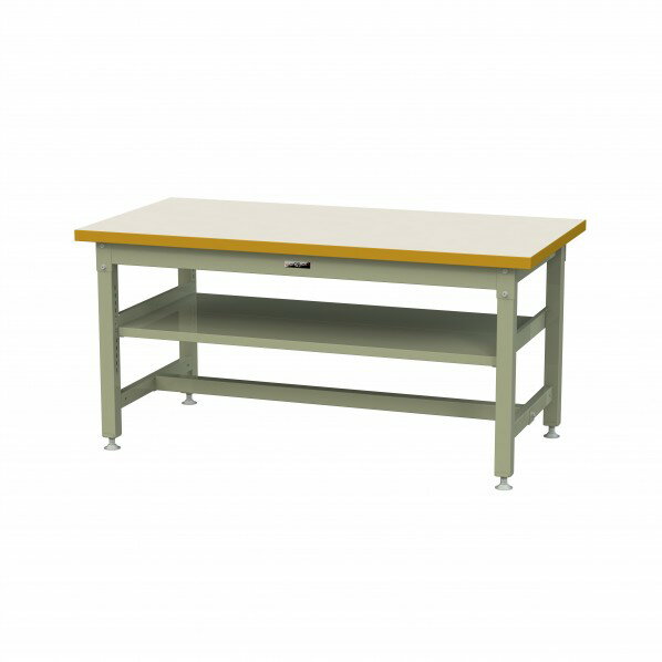 山金工業 ワークテーブルスーパータイプH740中間(全面)棚板付1500×750×H740 SSM-1575S2-IG 1点