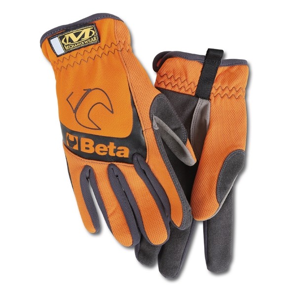 特徴 サイズ:M 質量(g):77 材質:合成皮革 MECHANIX WEAR(メカニクス)社製グローブのファストフィットがベースのグローブです。 Betaロゴとスパナがデザインされたおしゃれなグローブです。 作業時は勿論バイク、自転車走行時などでも使用できます。 袖口は伸縮性があります。 タッチスクリーンに対応します。 仕様 入数 1双 9574OM