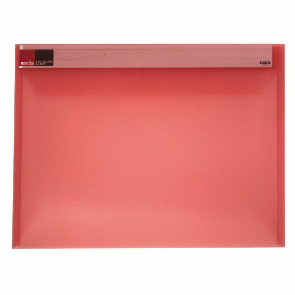 セキセイ シスフォルダー A4-S 赤 SYF-151-20 1点
