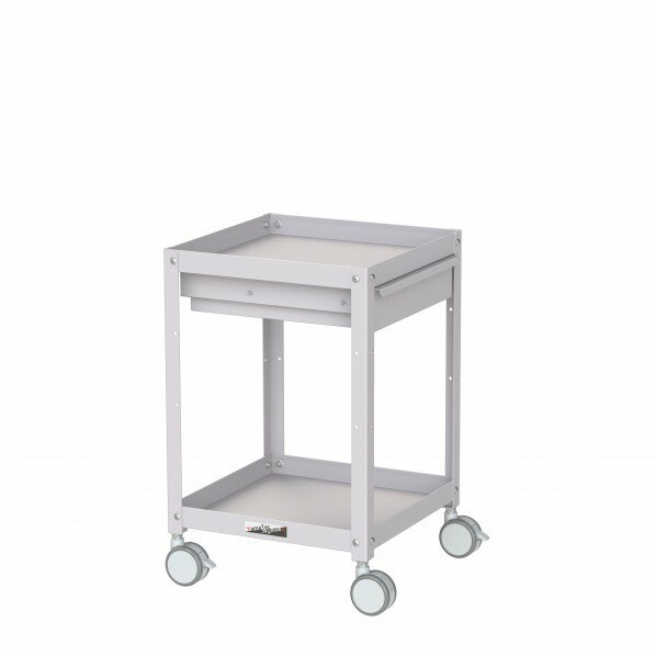 山金工業 コンビニワゴン 双輪キャスター キャビネット付き2段 WCLCS-2-P 1点