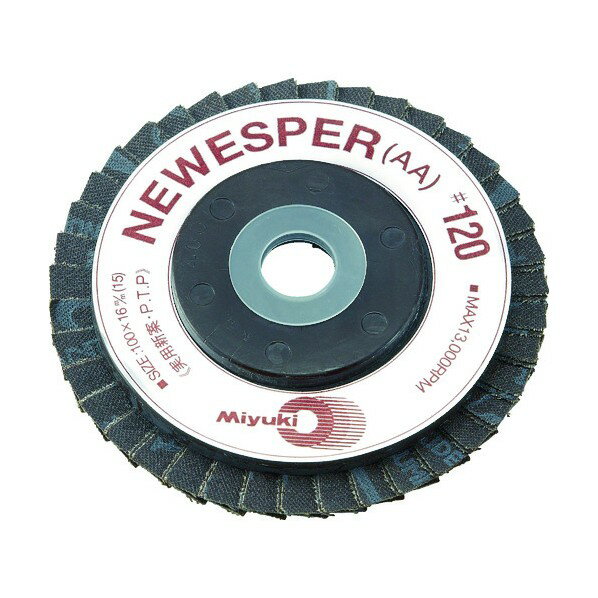 ミユキ産業 ミユキ ニューエスパー AA 100X16 120＃ 105 x 105 x 80 mm 1点 x 5点