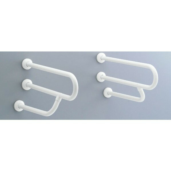 大便器・洗面器用手すり(壁固定式) ホワイト KF-316AE70J/WA 1点