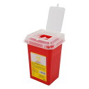 アズワン ディスポ針ボックス 1L 赤色 8-7221-41 1