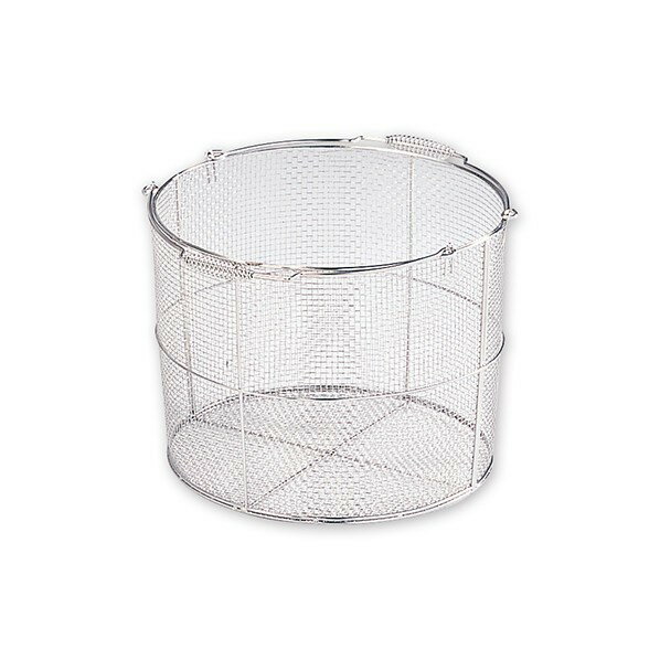 アズワン ステンレス丸型洗浄カゴ(テーパ付)特大 7-5331-01 1個