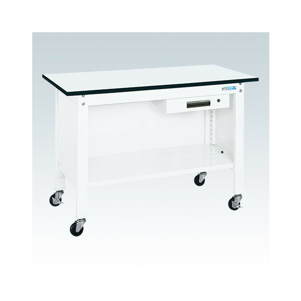 一人用作業台(CP/耐荷重150kg/ポリエステル天板/H810/キャスター付) CPB-126AW 1台【2506DFD_5】(4)