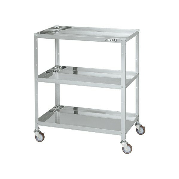 サカエ ステンレススペシャルワゴン(SUS430/ナイロンウレタン車/スチール金具仕様) SR4-7483NU 1台【25..