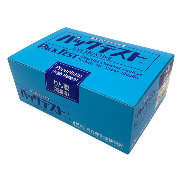 アズワン パックテスト?（簡易水質検査器具）りん酸（高濃度）・りん酸態りん（高濃度）1箱 WAK-PO4（C..