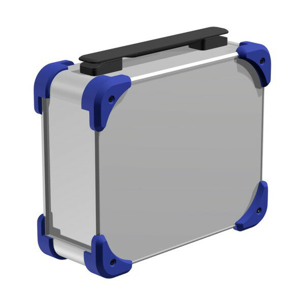 コーナーガード付キャリングケース AUGHシリーズ 233．5×368×168mm シルバー/ネイビー/ブラック シルバー/ネイビー/ブラック AUGH222-16-36-SNB 1台