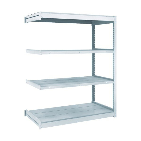 特徴 ■仕様 均等積載量：100kg/段。 棚板は30mmピッチで追加できます。 棚板は奥行き方向に分割式です。 最大積載量：1500kg/台 ■注意点 集中荷重になりますと耐荷重能力は半減します。 必ず均等に荷重を分布させてご使用ください。 連結型のみではご使用できません。 車上渡しのため、お客様での荷降ろしが必要です。 TUG型用キャスターベースセットはご使用できません。 仕様 サイズ 1240×624×H1500 入数 1点 TUG10054L4B